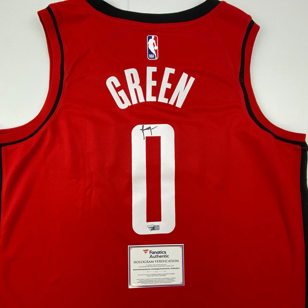 Fanatics Authentic Jalen Green Houston Rockets Autographed White Nike 2021-2022 Association Swingman Jersey