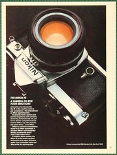 Nikon FE Compact Automatic 35mm Camera Vintage Print Ad 1980