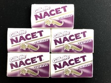 25 Gillete NACET Stainless Double Edge Razor Blades for Shaving Made In Russia