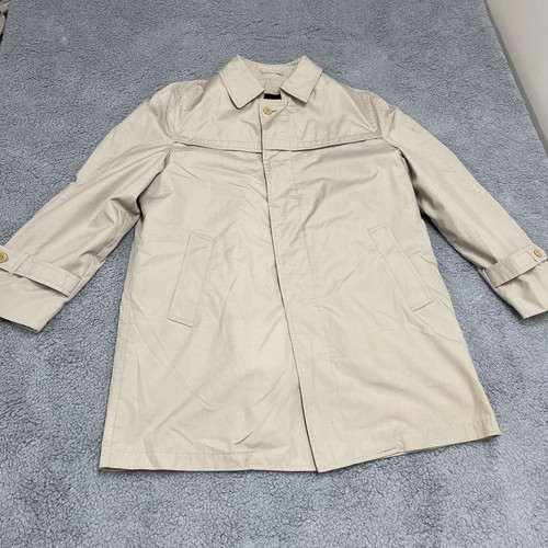 London Fog Towne Jacket Mens Size 40 Khaki Full Zip