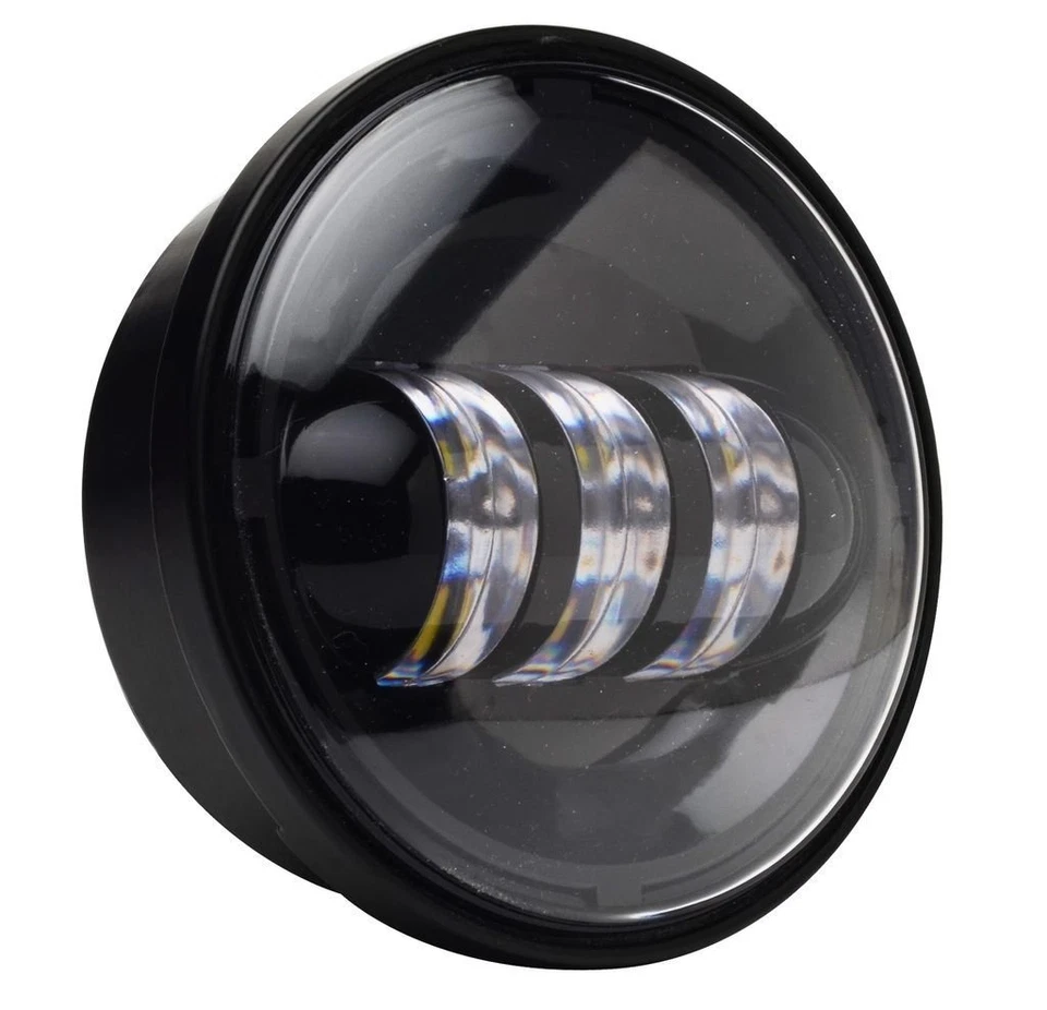 Luces antiniebla/paso negras Eagle Lights 4 1/2" (4,5") Harley Davidson  Foto 4 de 4