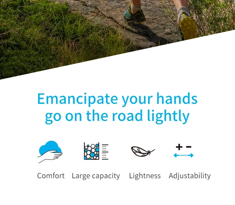 AONIJIE Chaleco para Correr Mochila de Hidratación Capacidad Ligera Bolsa de Viaje al Aire Libre Foto 3 de 4