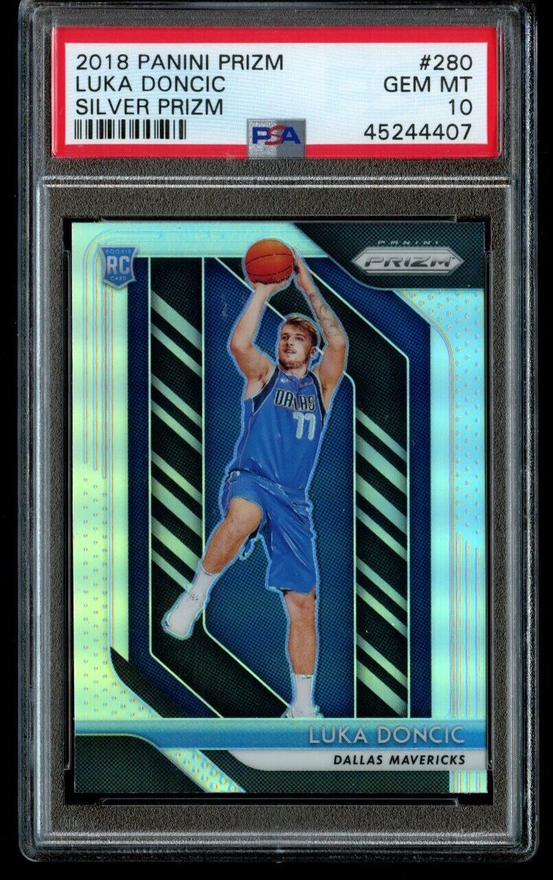 2018-19 Panini Prizm Luka Doncic Silver Rookie #280 PSA 10 Gem Mint RC