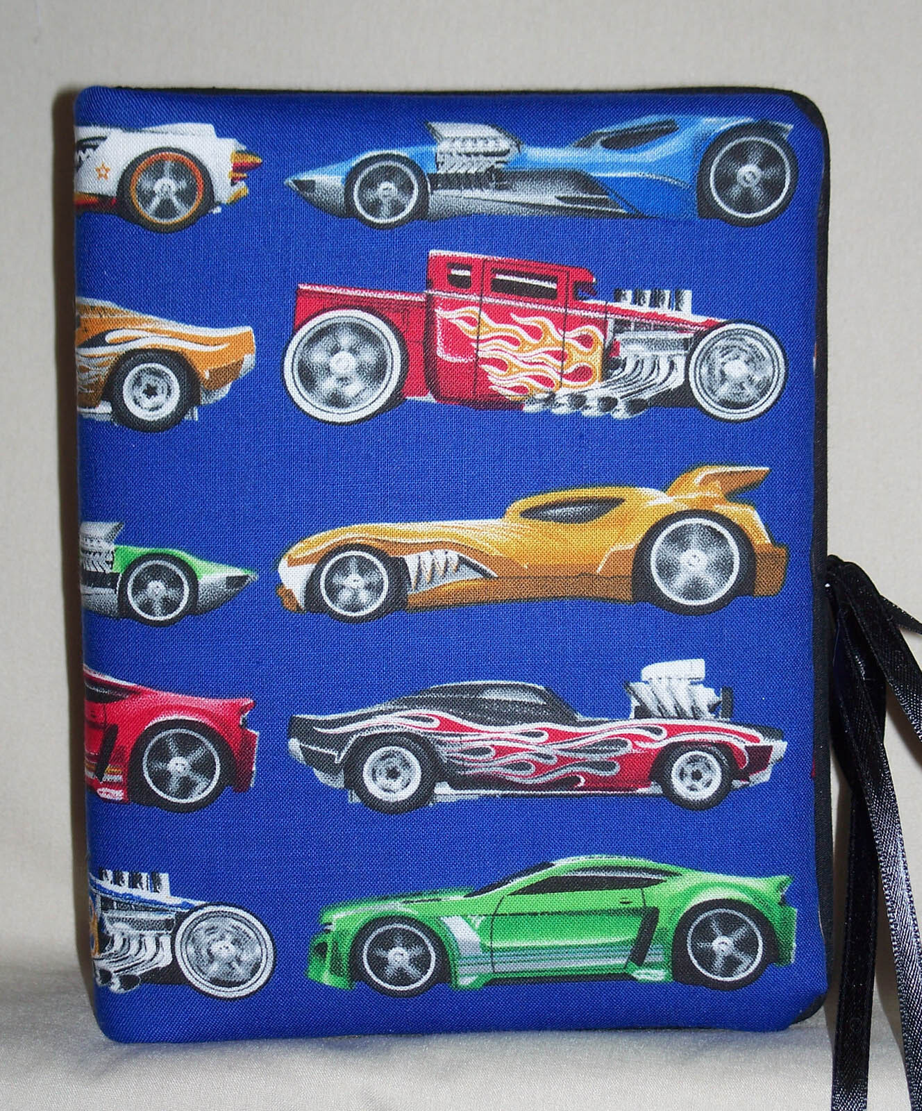 Hot Wheels Children Handcrafted Handmade Photo Album Holds 100 4"X6" - NEW Blue