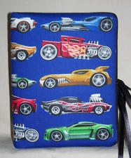 Hot Wheels Children Handcrafted Handmade Photo Album Holds 100 4"X6" - NEW Blue