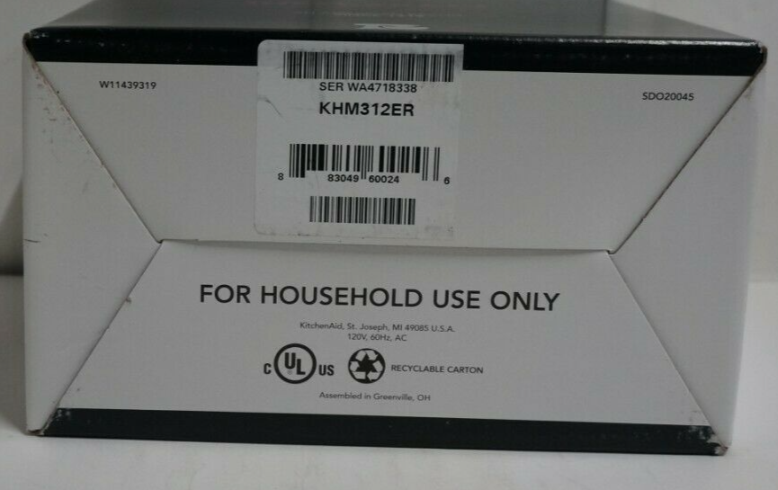 KITCHENAID Empire Red Ultra Power 3 Speed Hand Mixer KHM312ER eBay