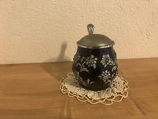 Alter Bierkrug Steinkrug mit Zinndeckel DBGM