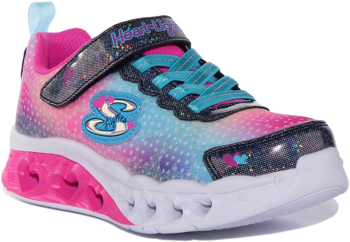 Heart Lights Light Up Skechers Famous Footwear Girl's Fashion