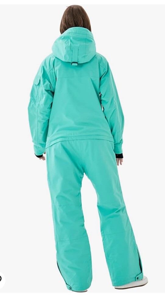 NWT Oukafu Women's 1-piece Ski Suit/Jumpsuit/Coveralls Turquoise B