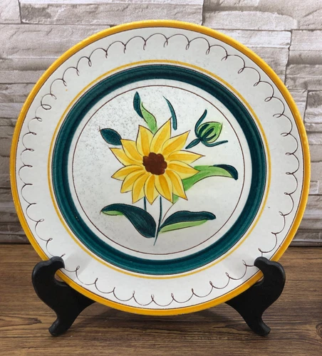 Stangl Pottery "Garden Flower" Dinner Plate Yellow Sunflower 11.25"