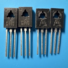 2coppie (2+2) 2SD882 2SB772 coppia transistor driver audio D882 & B772 come foto