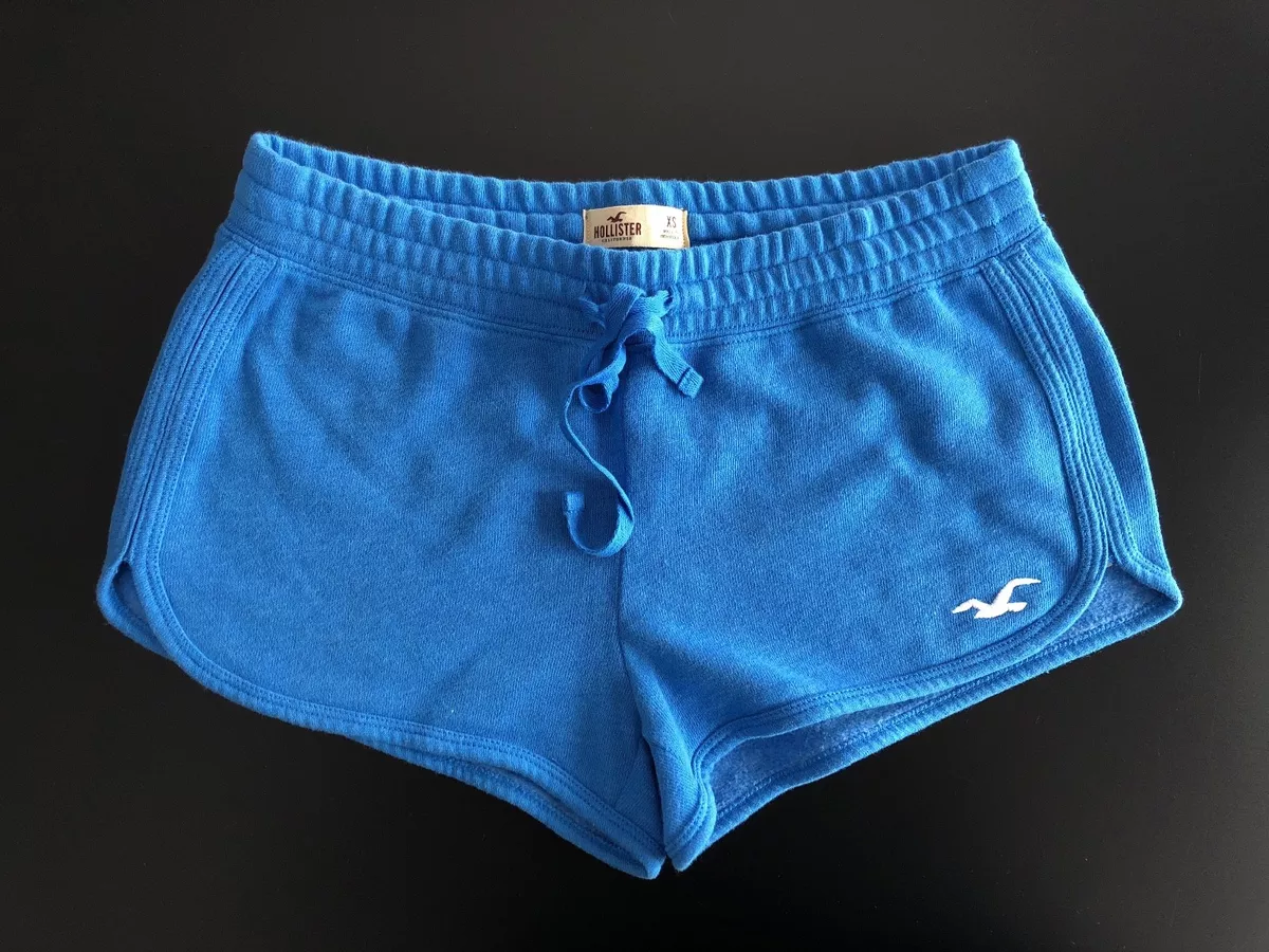 Shorts Pantalones Cortos Sudor Mujer Hollister Azul T. XS- Original
