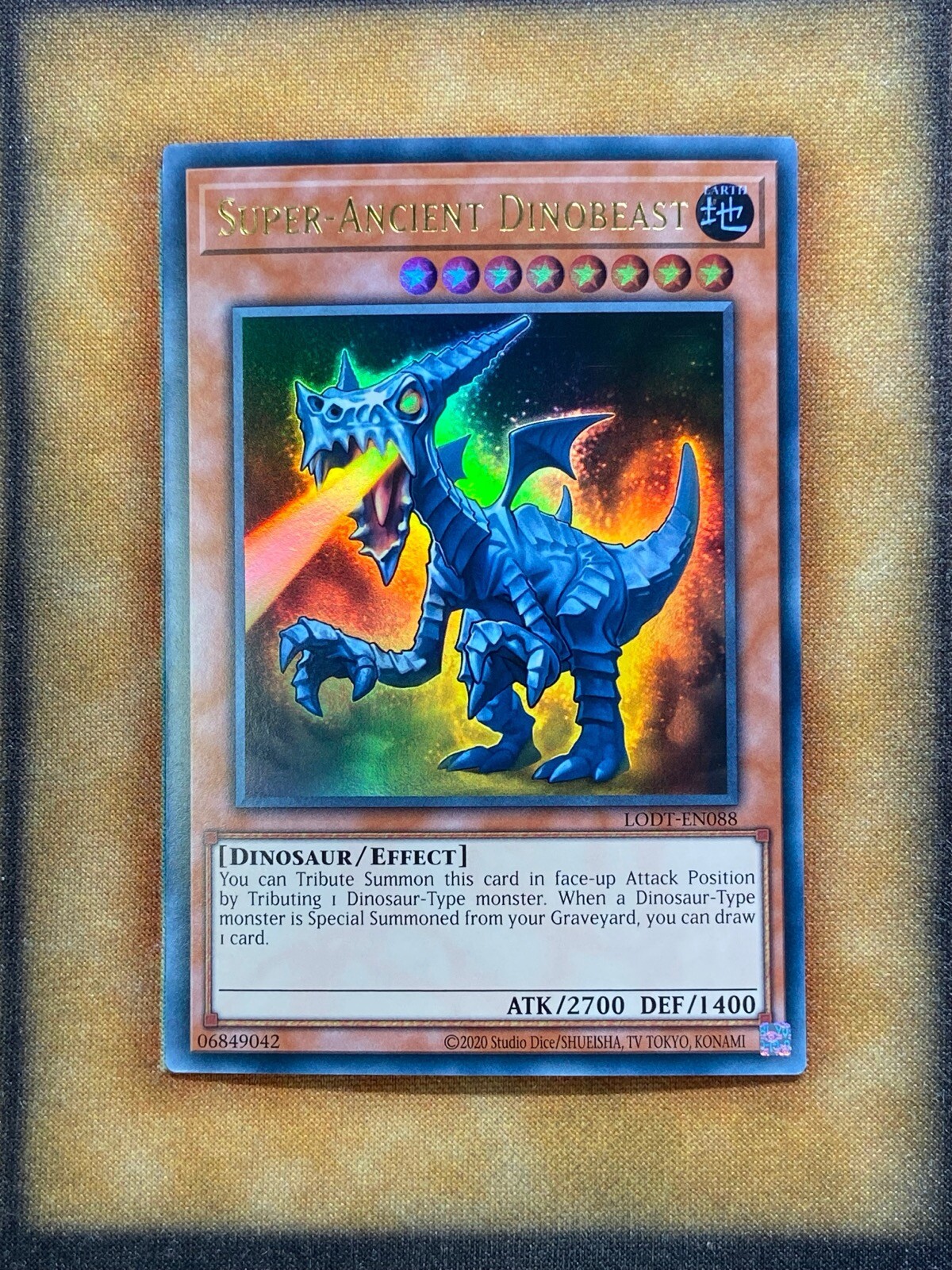 Yugioh Super-Ancient Dinobeast LODT-EN088 Ultra Rare 2024 Print NM