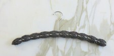 Hand Crocheted Hanger Yarn Vintage Hanger Grey Tones