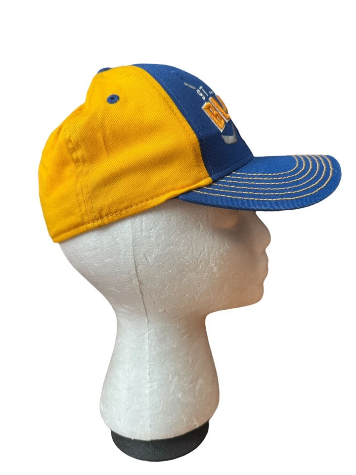 Gorra/sombrero ajustado St Louis Blues hockey niños/niñas jóvenes talla única azul y amarillo NHL Foto 4 de 4