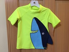 New Carter's Shark Rash Guard Shirts Top Swim UPF 50 Boy Neon Green