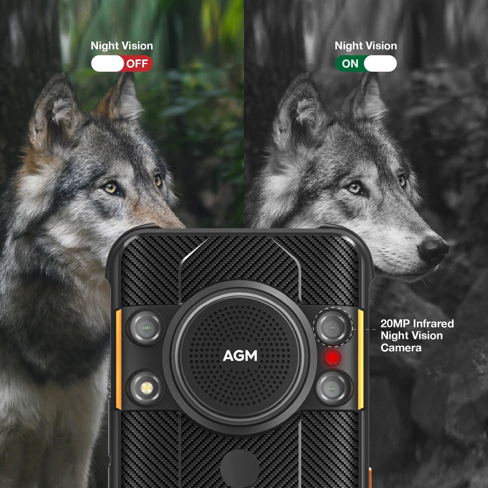 AGM H5 7000MAH Rugged Smartphone Unlocked 6GB+128GB Cell Phone NFC 2SIM Android - Image 3 of 4