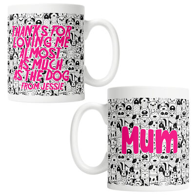 Home & Kitchen Thanks For Loving Me So Much The Dog Tasse Spruch Muttertag Geschenk