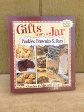 Gifts From A Jar Cookies Brownies Bars Cookbook w/Cards Fabric Raffia NEW HC