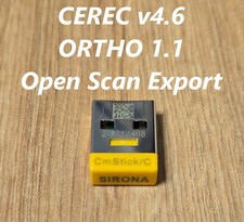 DENTSPLY SIRONA CEREC 4.6 Extended Software Ortho 1.1 Open scan Export / USB
