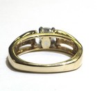 GIA 14k yellow gold .81ct SI1 H round diamond engagement ring 4.7g estate 6.75 — photo 5