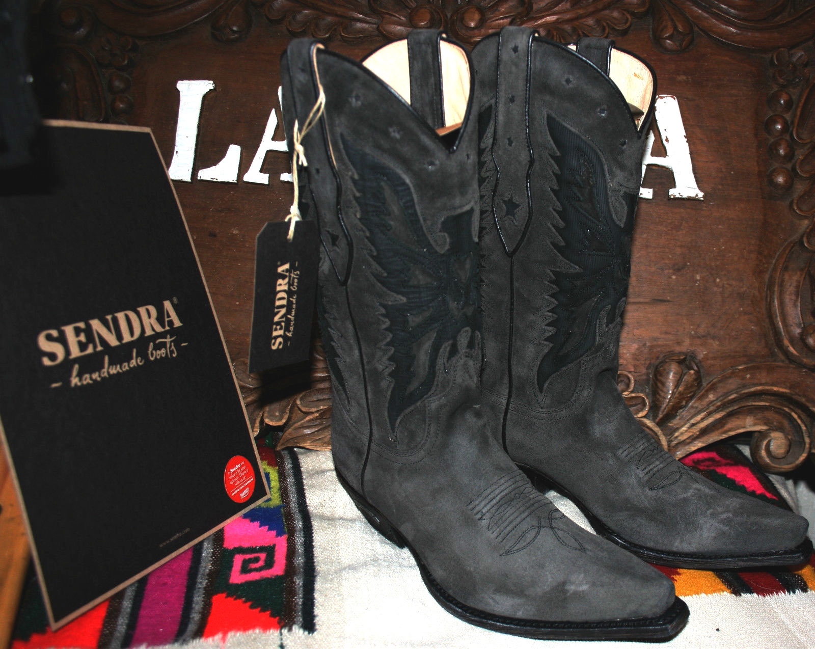 Sendra Boots 5514 l'esprit de liberté des bottes western gris foncé