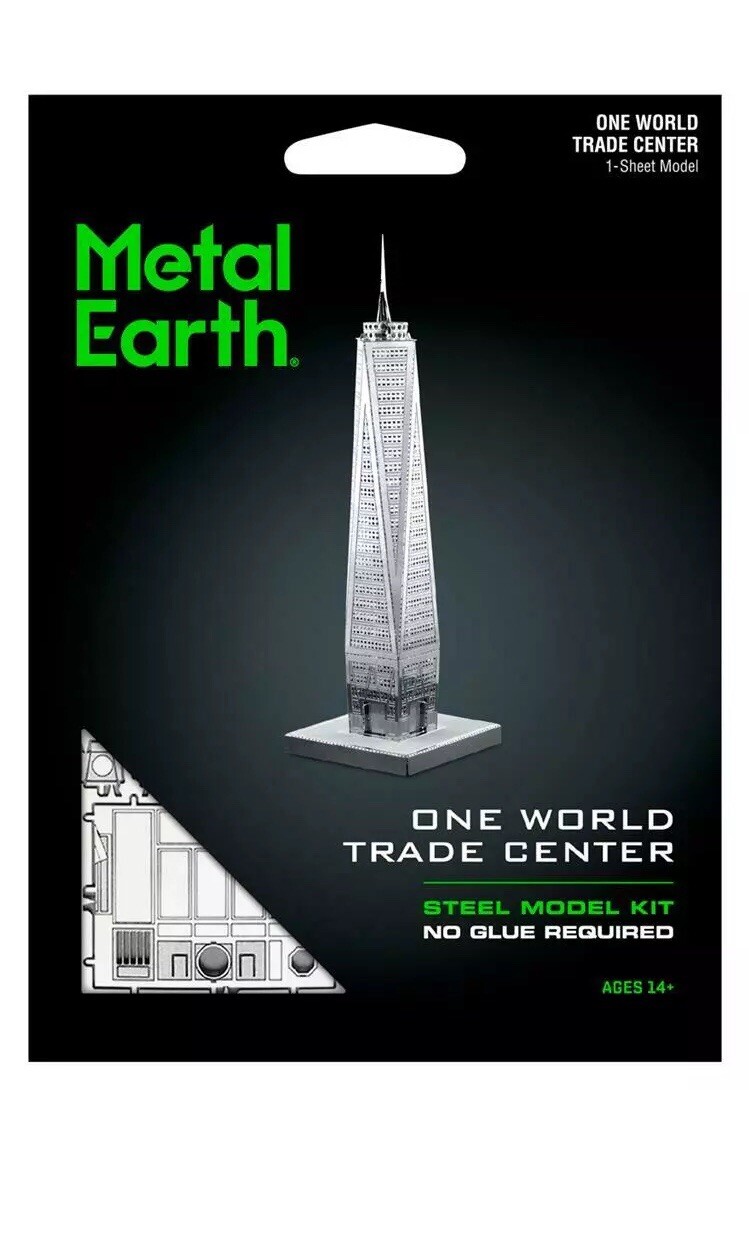 Fascinations Metal Earth One World Trade Center 3D Steel Puzzle Model Kit MMS024