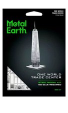 Fascinations Metal Earth One World Trade Center 3D Steel Puzzle Model Kit MMS024