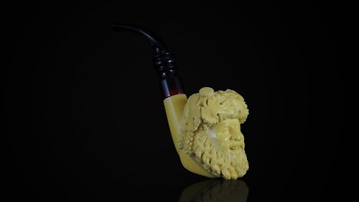 Bacchus Pipe By YUNUS EGE New Block Meerschaum Handmade W Case#635