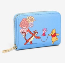 Disney WINNIE THE POOH Jump Rope Floral Zip Wallet Purse Our Universe New