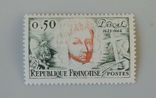 Année 1962 france YT 1344 neuf luxe ** Blaise pascal