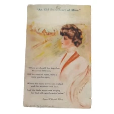 Cobb Shinn~An Old Sweetheart Of Mine~James Whitcomb Riley Poem~Farm~c1907 PC 