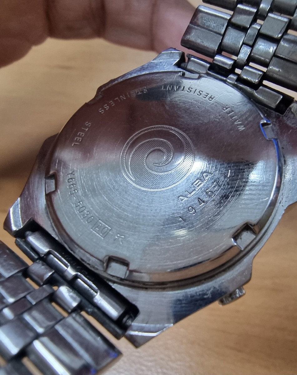 RARE Seiko Alba Vintage Digital Watch Y665-5030 Multi Count