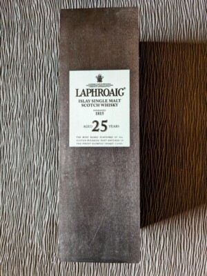 Laphroaig 25yrs Old Empty Box Single Malt Scotch Whiskey Used From Japan