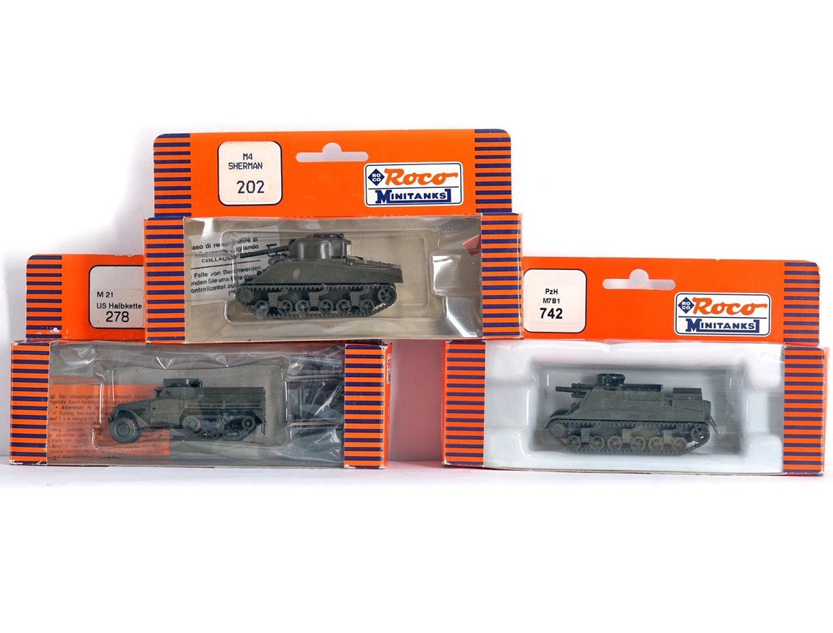 ROCO MINITANKS 202/278/742 HO H0 1:87 1/87 M4 SHERMAN M21 US