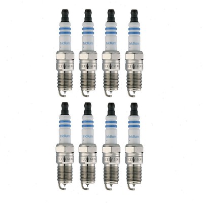 8 pc Bosch Double Iridium Spark Plugs for 1997 Ford Econoline Super Duty ia