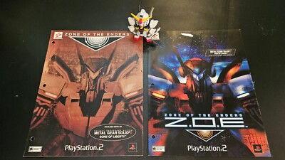 ZOE2 + L GEAR SOLID 2 E3 Press Sheet Konami E3 Zone Of The Enders