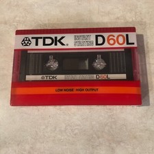 RARE TDK D60L TYPE I INSTANT START BLANK CASSETTE TAPE MADE IN JAPAN SEALED NEW