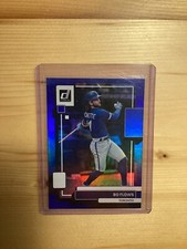 Bo Flows (Bo Bichette) 2022 Panini Donruss Blue Holo Name Variation #170