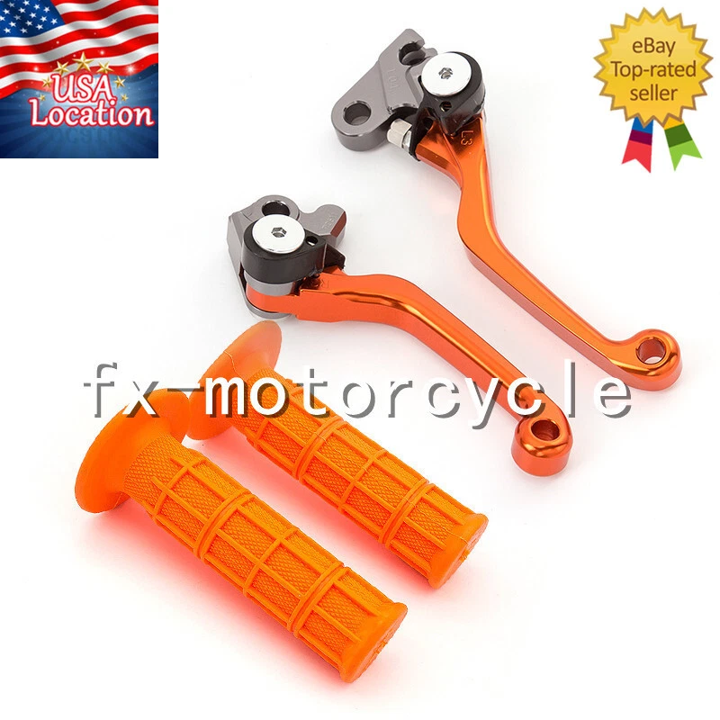 Palancas de freno y empuñaduras de embrague CNC para KTM 400EXC 450EXC 525EXC_RACING 2005-2006 Foto 2 de 4