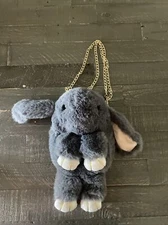 HANDBAG CROSSBODY CHILD bunny bag Rabbit Furry Cute Chain Bag JH6