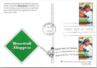 Dr Jim Stamps Mickey Mantle Baseball Sluggers First Day Issue Postcard Fleetwood