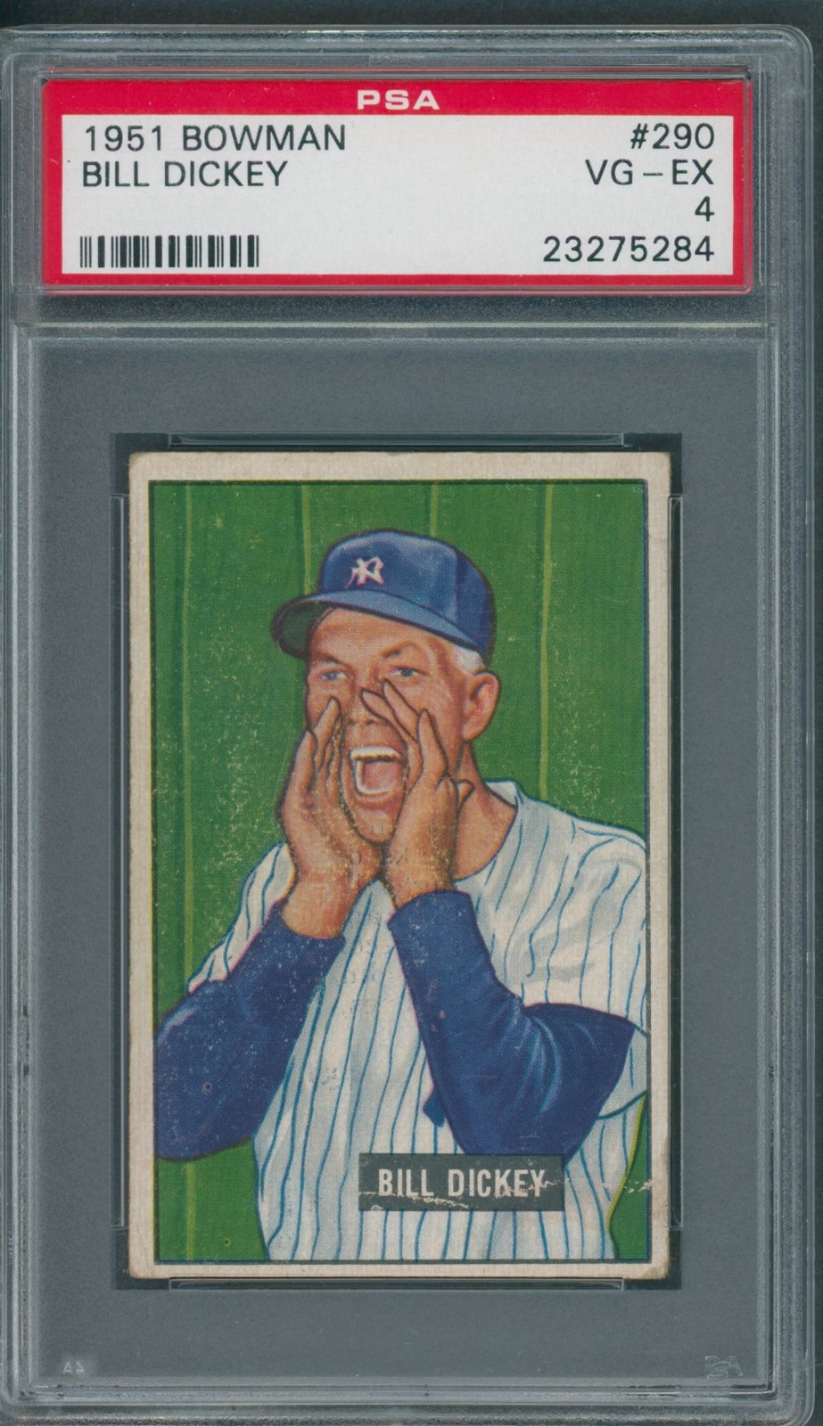 1951 Bowman #290 Bill Dickey PSA VG-EX 4 *5284