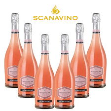 Prosecco Extra Dry Rosè Scanavino 6X75cl 11%Vol. (Box of 6 bottles of 750ml)