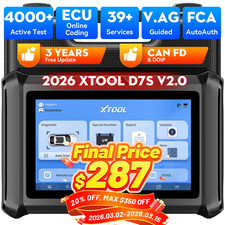 2026 XTOOL D7S V2.0 Bidirectional Car Diagnos...
