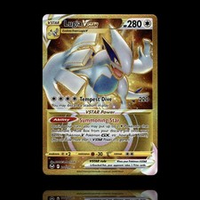 gold lugia pokemon card VSTAR 211/195 Shiny - Ultraboost X Epée et Bouclier 12 Tempête Argentée a W Energy card Card Lugia VSTAR UR Pokémon
