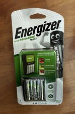ENERGIZER ACCU Recharge MAXI Rechargeable Battery Charger +4 x AA BATTERIES NEW