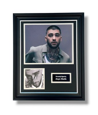 Zayn Malik Signed Photo Framed & COA Konnakol Poster One Direction Autograph