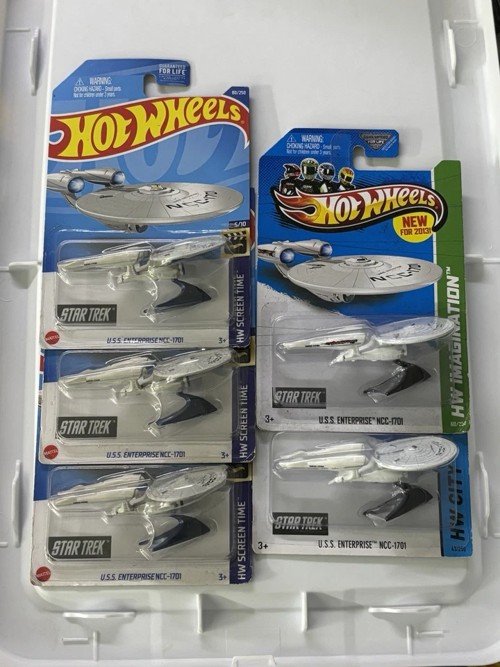 Hot Wheels ЛОТ из 5 товаров Star Trek США Enterprise NCC-1701 - Изображение 3 из 4