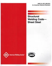 D1.3/D1.3M:2018 STRUCTURAL WELDING CODE-SHEET STEEL